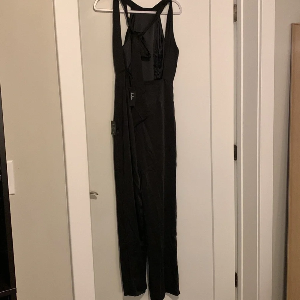 Lulus black silk jumpsuit in size Medium - Picture 5 of 9